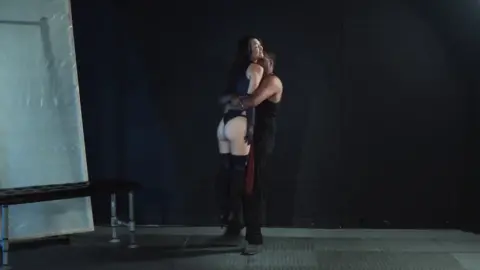 Brunette Girl Fucked by Black Guy on Floor